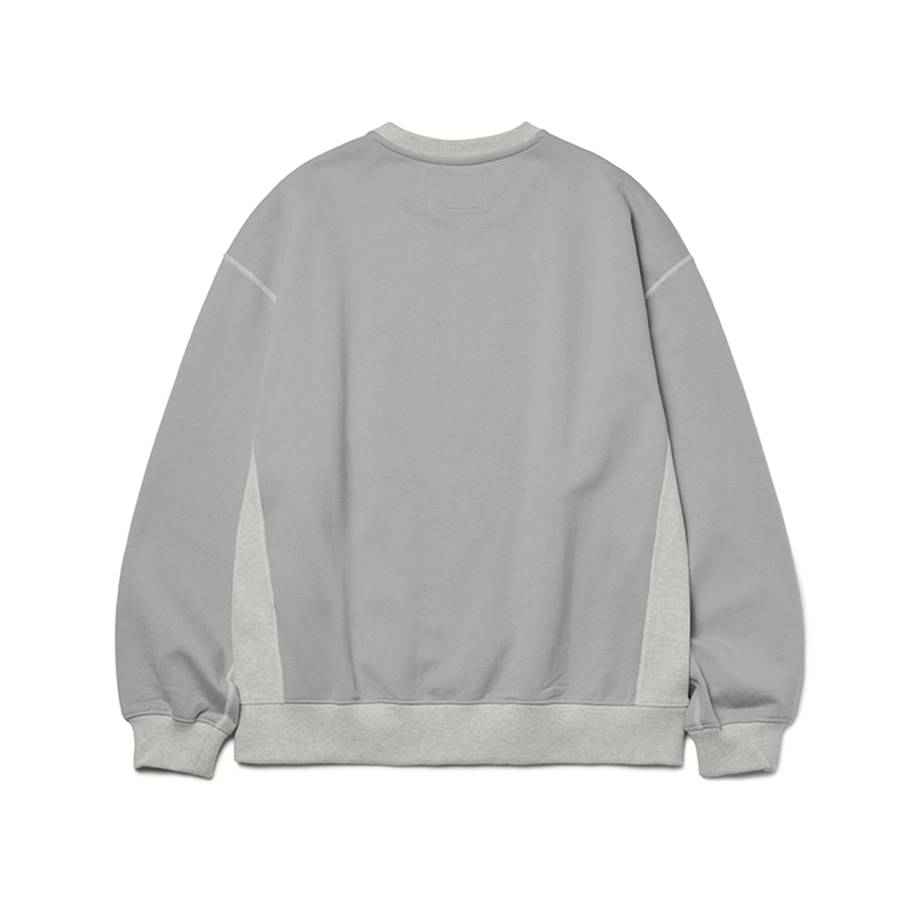 [Restock] Shoulder Split Sweatshirts Solid Blend