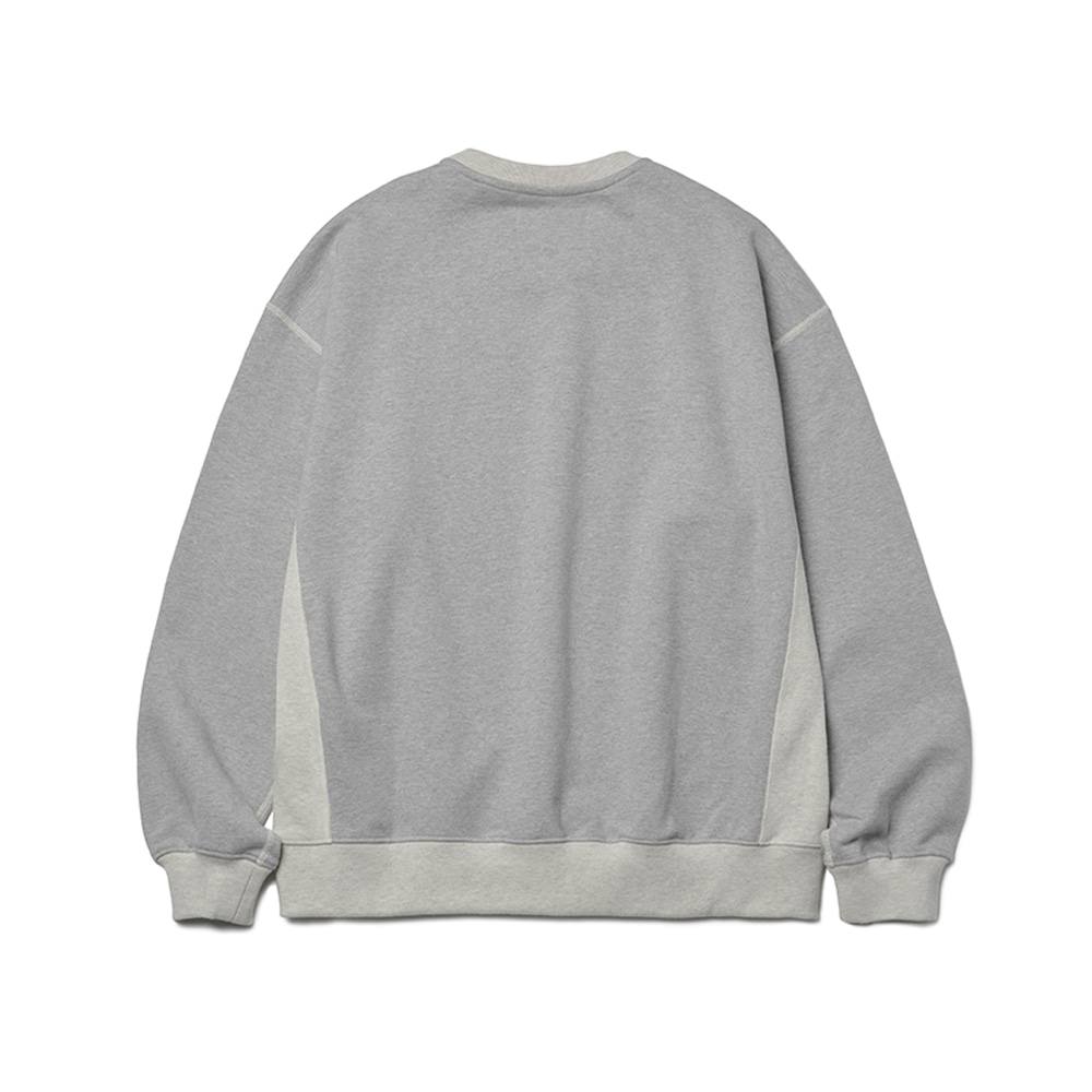 [Restock] Shoulder Split Sweatshirts Melange Blend