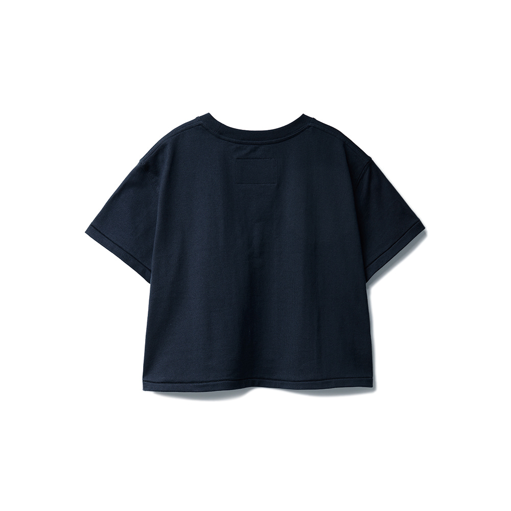 Essential Crop T-Shirts Midnight Navy