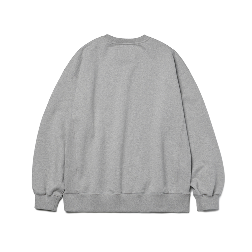 [Restock] Shoulder Split Sweatshirts Heather Gray