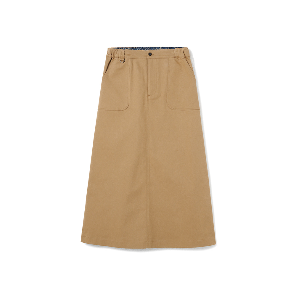 Fundamental Chino Skirt Spandex Beige