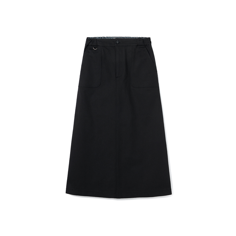 Fundamental Chino Skirt Spandex Black