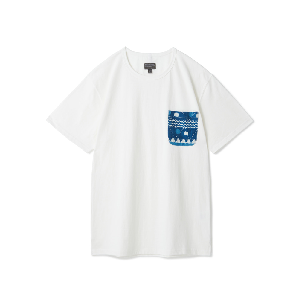 [Renewal] Natural Dyeing Pocket T-Shirts White V2