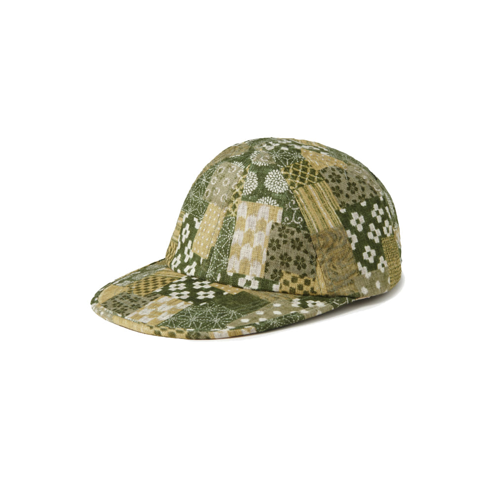 Patchwork 6 Pannel Cap Olive/Yellow