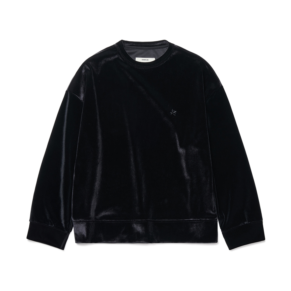 Velour Sweatshirts Black