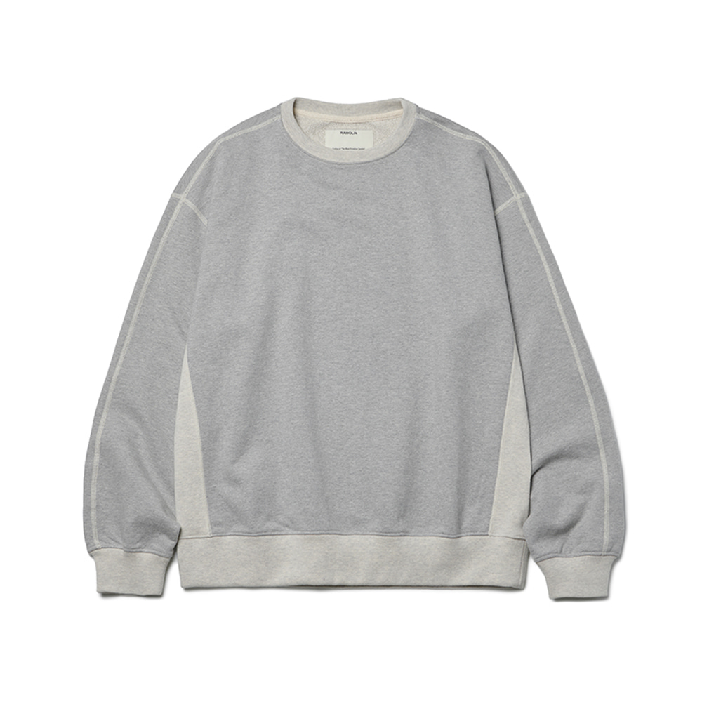 [Restock] Shoulder Split Sweatshirts Melange Blend